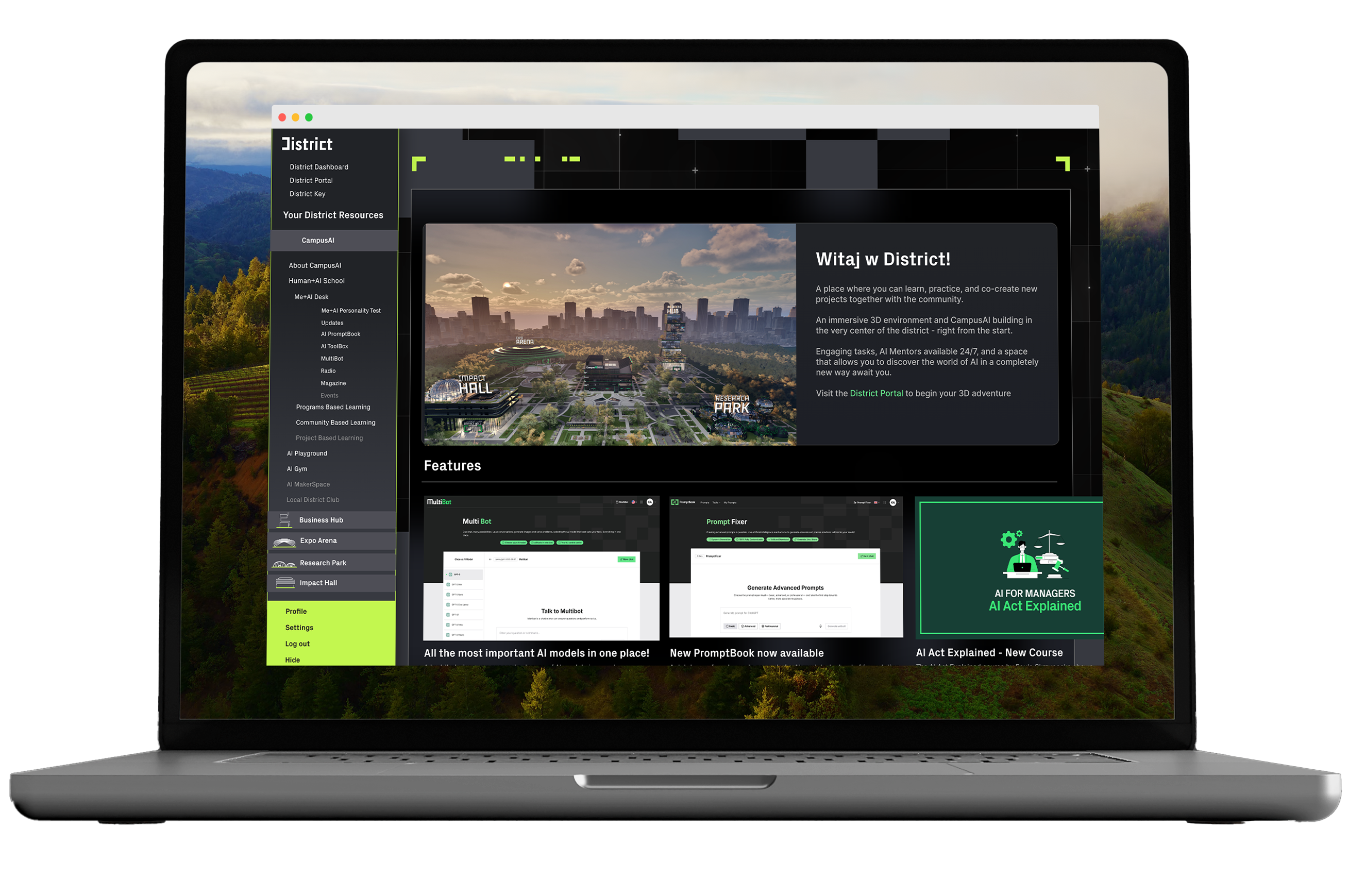 District Launcher Application